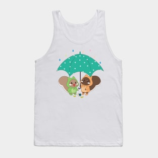 Squirrel Rainy day Tank Top